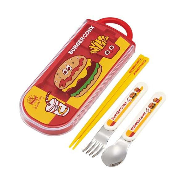 カジュアルフレンズ/-/TACC2AG-A・Color:フレンズPatternName:トリオセット・パッケージ個数:1・サイズ:スプーン・フォーク=長さ13cm/箸=16.5cm/ケース=幅20.6×奥行8.2×高さ1.7cm・生産国:日...