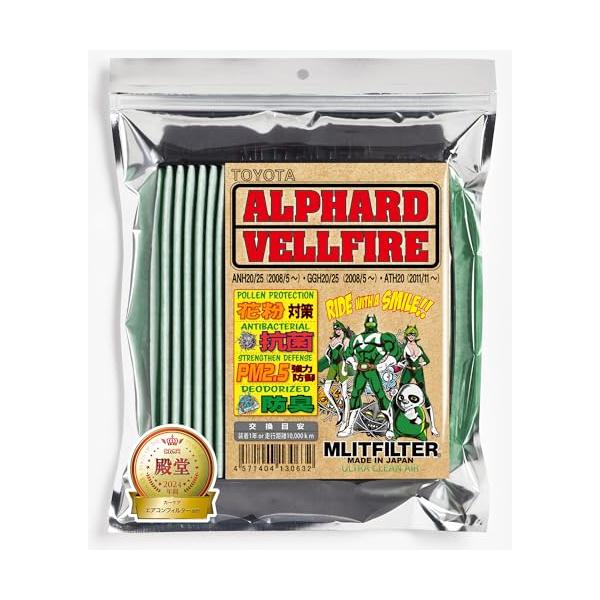 他サイト： エムリットフィルター トヨタ アルファード ヴェルファイア エアコンフィルター D-010_ALVEL (ANH20/25、GGH20/25、Aの商品画像