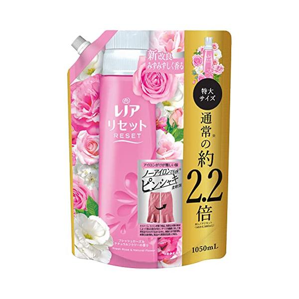 他サイト： レノア リセット フレッシュローズ&amp;ナチュラルフラワー 詰め替え 特大 1050mlの商品画像