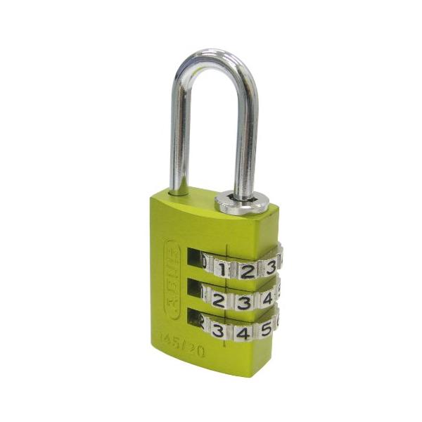 他サイト： 日本ロックサービス ABUS可変式南京錠145 20mm イエローの商品画像