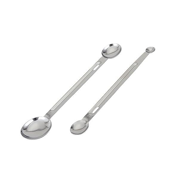 ステンレスシルバー/16.5 x 4.7 cm/DH8122・Color:シルバーStyle:ステンレスPatternName:ステンレスロング計量スプーンセット・パッケージ個数:1・大さじ1（15ml）・小さじ1（5ml）・小さじ1/2（...