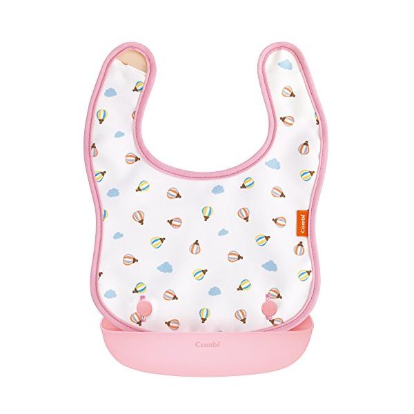 他サイト： コンビ ベビーレーベル 油が落ちるエプロン バルーン (ピンク) 5ヶ月頃から対象 (スタイは2ヶ月頃から対象)の商品画像