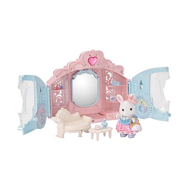 ピンク/1個 (x 1)/フ-19・Color:ピンク・パッケージ個数:1・キラキラしたすてきな馬車と、アクセサリー小物、お姫様のようなしろウサギの女の子のセットです。・馬車の両扉を開くと、アクセサリーがたくさん飾れるおしゃれなお部屋に変身...