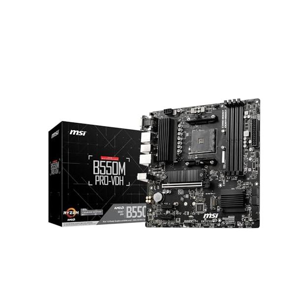 MSI B550M PRO-VDH AMD Ryzen 5000/4000G/3000シリーズプロセッサ対応 Socket AM