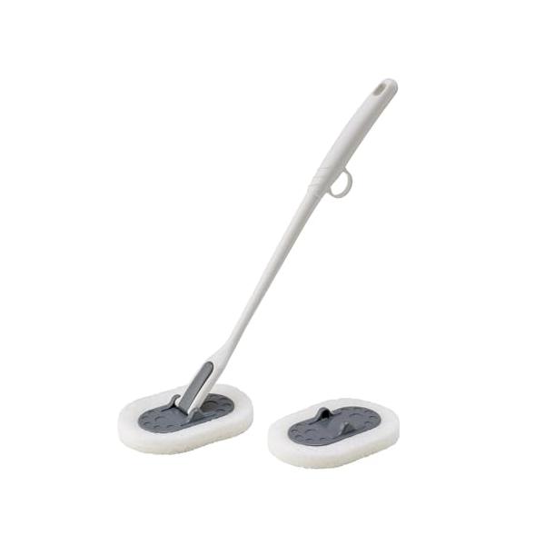 他サイト： ダイヤ (Daiya) フランドリー Flaundry バスクリーナー 握りやすい浴室掃除ブラシ お風呂 180°動く 楽に洗える指掛け付き 抗の商品画像