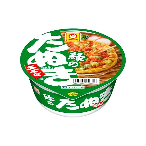 他サイト： マルちゃん 緑のたぬき天そば 東 ( 101g×12個 / ケース販売 ) カップ麺 そば ( 天揚げ/ 小えび天 ) 関東風だし カップそばの商品画像