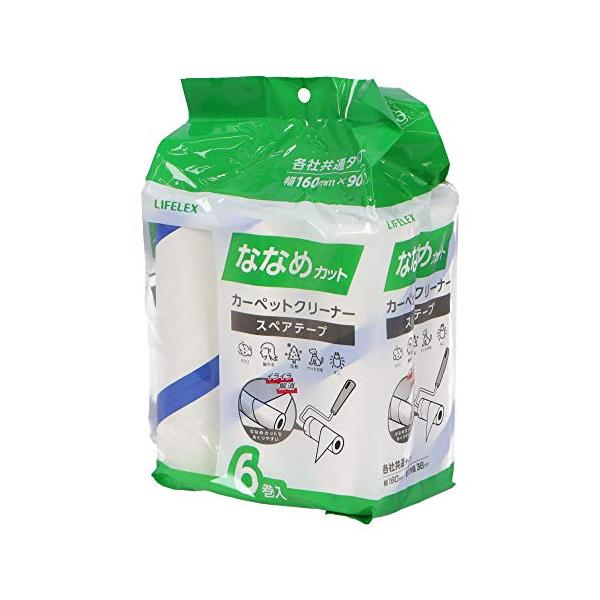 他サイト： コーナン オリジナル LIFELEX 粘着クリーナー替 6P 斜めカットの商品画像