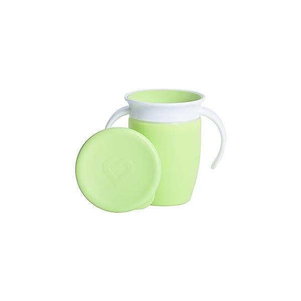 他サイト： munchkin マンチキン ハンドル付きミラクルカップ グリーン パステル 6ヶ月から こぼれない プラスチック 子供 ベビーマグ コップ飲みの商品画像