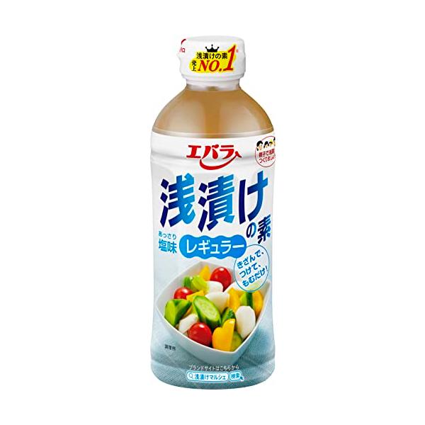 -/500ml×3本/-・FlavorName:レギュラーSize:500ml×3本・パッケージ個数:3・?野菜の旨みをぐっと引き立てる旬の野菜をおだしの風味たっぷりのエバラ浅漬けの素で浅漬けに塩分の作用で柔らかくなり、旨みも甘さもさらに引...