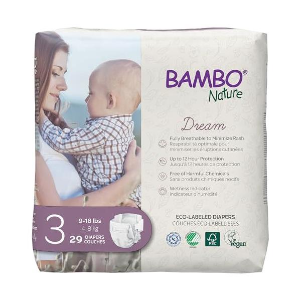 他サイト： BAMBO Nature バンボネイチャー ドリーム テープタイプ S （4kg〜8kg） 29枚入り（bn16925）の商品画像
