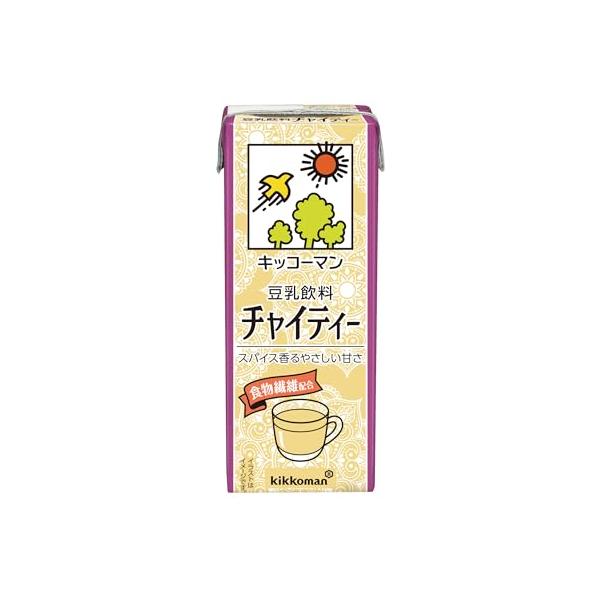 他サイト： Kikkoman キッコーマン 豆乳飲料チャイティー 200ml×18本の商品画像