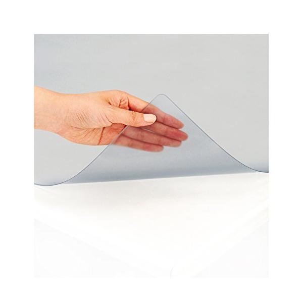 他サイト： プラス デスクマット 透明 マウス対応 両面転写軽減 1190×590mm 斜めカット 41-014の商品画像