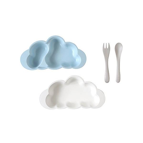 他サイト： 10mois(ディモワ) mamamanma(マママンマ) プレートセット ブルー 18151007の商品画像