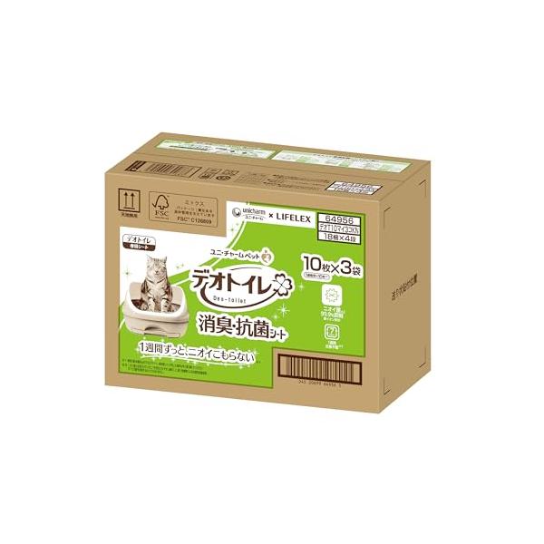 他サイト： デオトイレ 消臭・抗菌シート 10枚×3個の商品画像