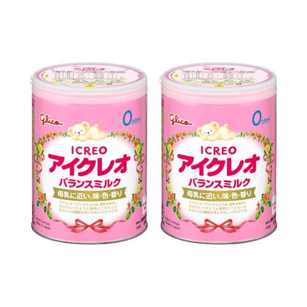 アイクレオ バランスミルク 800g×2缶 江崎グリコ 粉ミルク 新生児 乳児