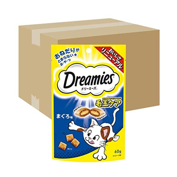 他サイト： ドリーミーズ 猫用おやつ カリカリスナック毛玉ケアまぐろ味 60g×36個 (ケース販売)の商品画像