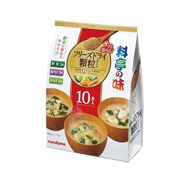 他サイト： マルコメ フリーズドライ 顆粒 料亭の味 アソート 即席味噌汁 10食×3個 熱中症対策・栄養補給にもの商品画像