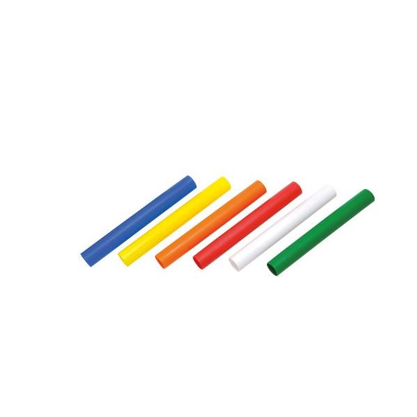 カラー6色プラバトン赤・青・黄・緑・白・オレンジ/直径37mm×長さ約30cm/G1202・パッケージ個数:1・重量 : (約)50g/本・サイズ : (約)直径37mm×長さ30cm・素材 : ポリエチレン・6色1組(赤・青・黄・緑・白・...