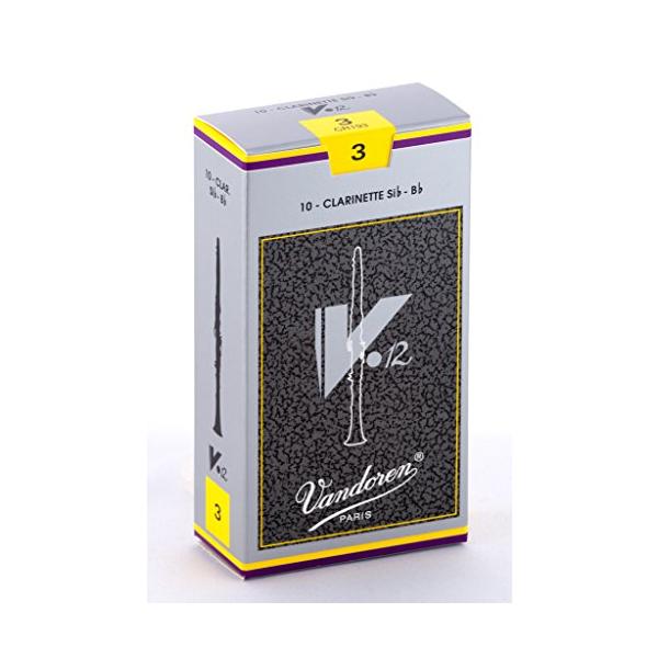 バンドーレン B♭クラリネットリード V.12 硬さ:3 (10枚入り)