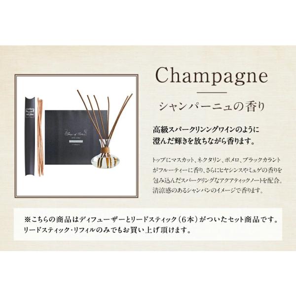 シャンパーニュ カラフェ リードディフューザー SongsofNature アートラボ ARTLAB.