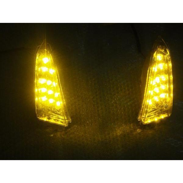 ヤマハ マグザム SG17J SG21J LED クリア リア ウィンカーセット 社外