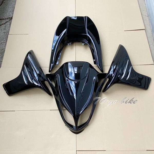 マジェスティー SG03J 250C エアロ 外装カウル 黒 メッキ 4点 セット MM