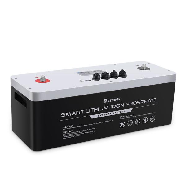 【SALE】レノジー RENOGY スマート リン酸鉄リチウムイオンバッテリー 電池 48V 50AH 大容量 ヒート機能搭載 4500サイクル 自動バランス機能