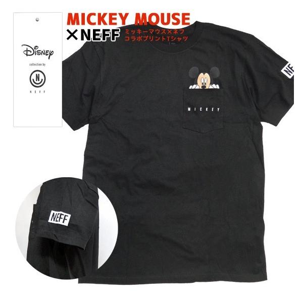 ミッキーマウス Neff Disney 半袖tシャツ Mickey Peek Pocket ネフ ディズニー 胸ポケット付き Tシャツ Tss 408 Dejapan Bid And Buy Japan With 0 Commission
