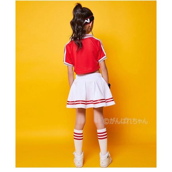 ヘアバンドと靴下贈り ダンス 半袖 Tシャツ キッズ ダンス衣装 ヒップ