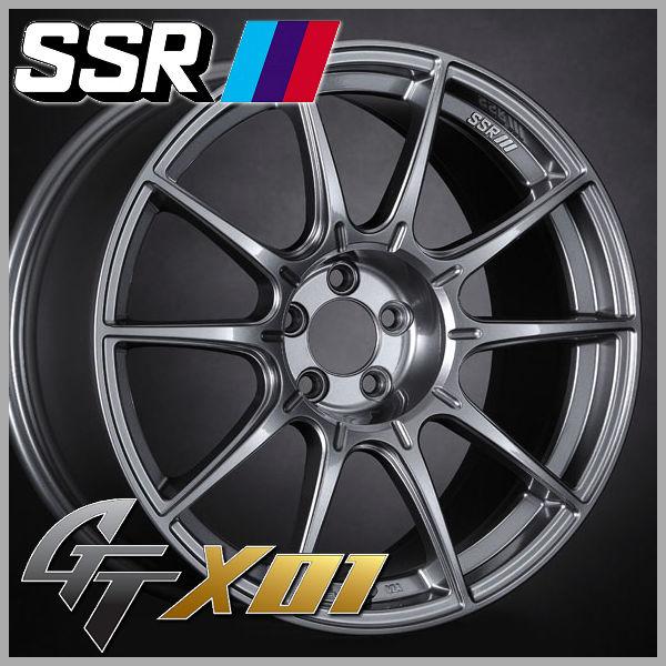 SSR 4本 送料無料 スピードスター GTX01 ダークシルバー 18inch 8.5J + 