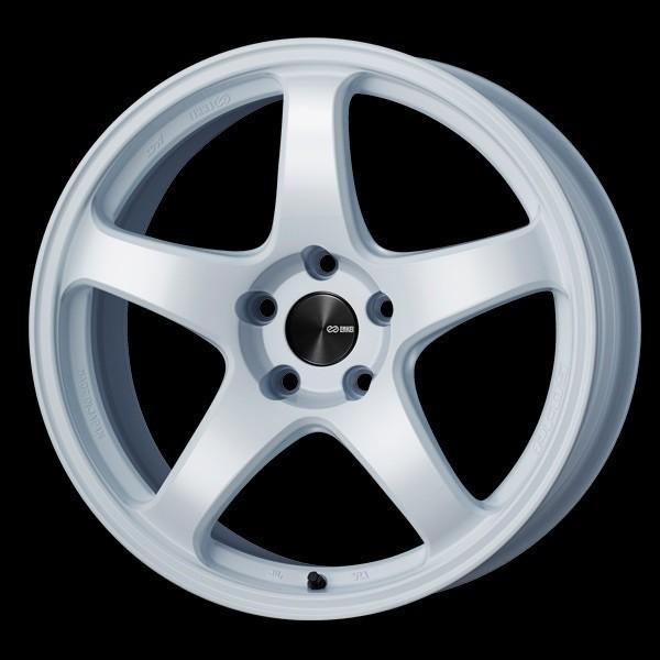 ENKEI 送料無料 エンケイPF05 ホワイト 8.5J +45 5穴PCD100 215/45R18 