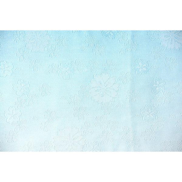 【夏物・浴衣用　単衣用】<br>水色　サクラ　ボカシ（グラデーション）