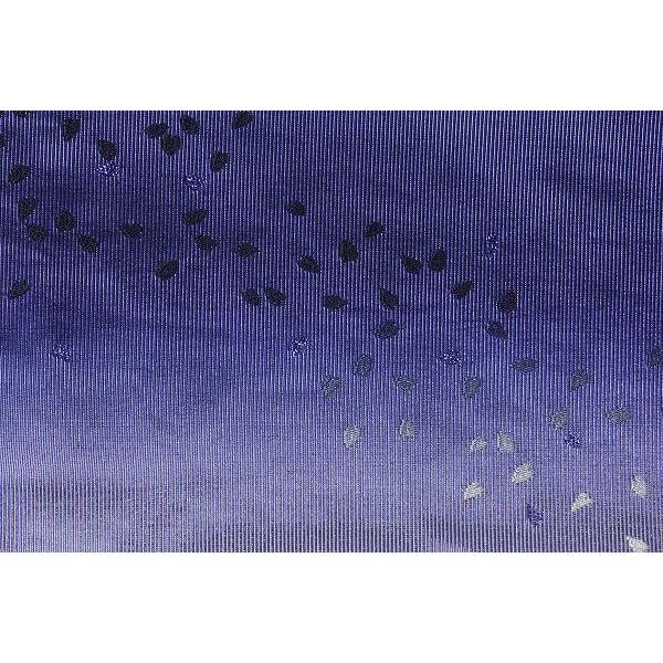 【夏物・浴衣用】<br>青　小桜吹雪　光沢・反射