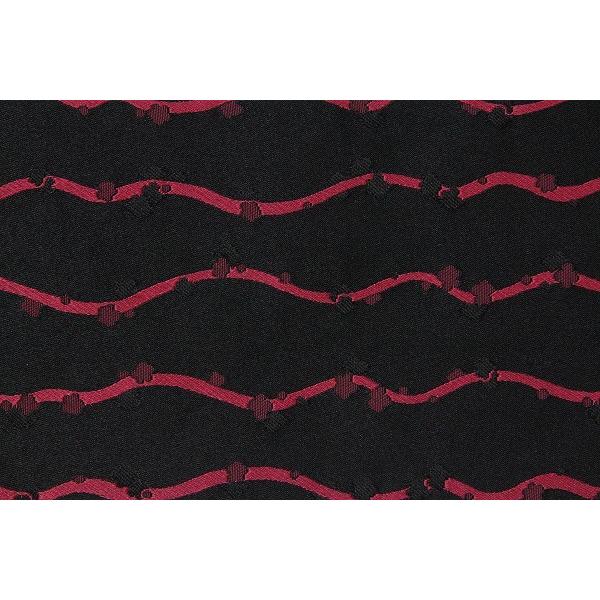 黒地　赤　立涌文　波文　横縞（ストライプ）