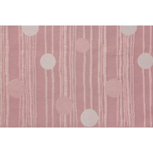 ピンク地　水玉　ドット柄　縦縞（ストライプ）