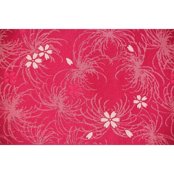 赤色地　ショッキングピンク　蛍光ピンク 乱菊　サクラ（桜）　花火風