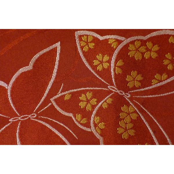 赤　朱色　蝶々（バタフライ）　文庫結び