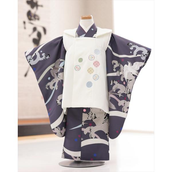 3歳　七五三　男の子　女の子　被布　着物 rental-poem_df136