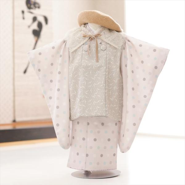 3歳女の子 七五三 着物レンタル 被布セット 洋風スタイル f1467 子供