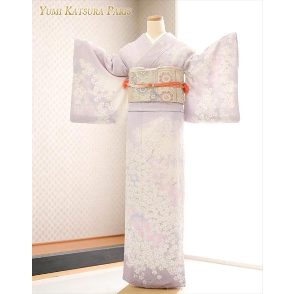 512mt55,504mu51●豪華 縫い取り訪問着 宝相桜華文 金銀糸きらめく YUMI KATSURA（ユミカツラ） 桂由美 訪問着レンタル hw1597 卒業式 母