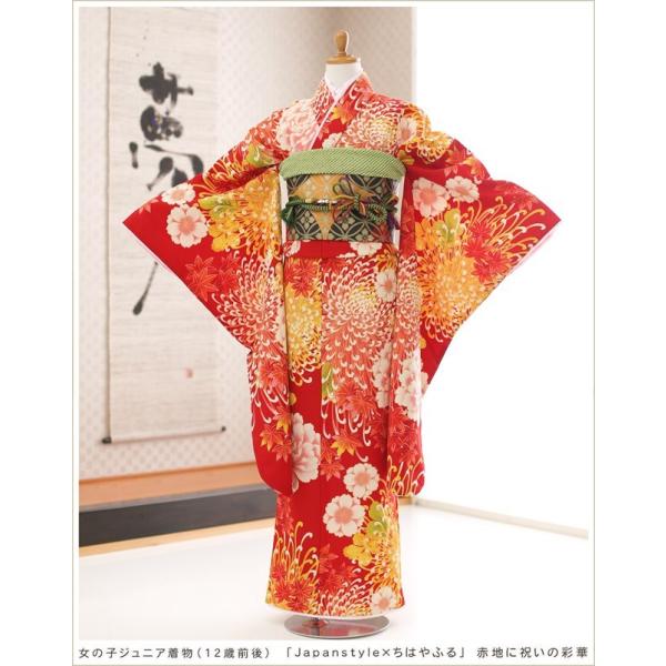 10歳〜13歳 子供振袖レンタル jk0173 女の子 ジュニア着物 十三参り