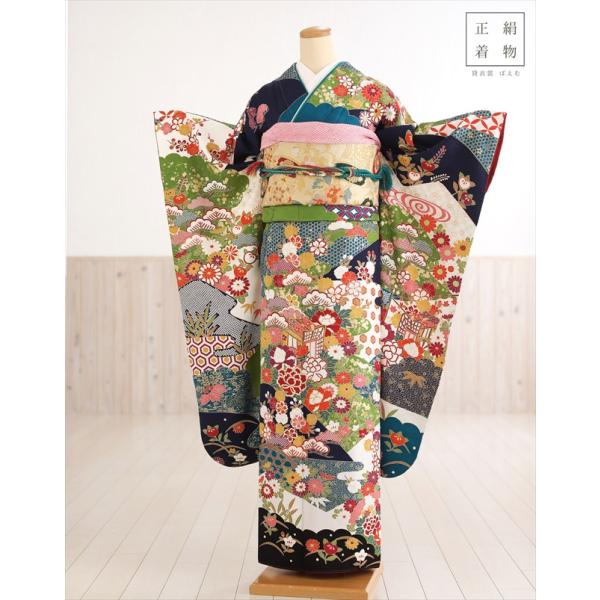 12歳前後 正絹 ジュニア振袖レンタル jkfb1316 女の子 ジュニア着物 十