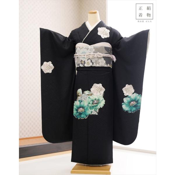 ‼️お値下げ中‼️【ジュニア用】　正絹の振袖　清楚　卒業式に！ rental-poem_jkfb1522
