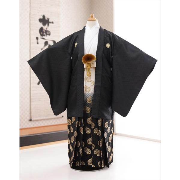 卒業式 袴レンタル 小学校 男 ジュニア jmo078 小学生 紋付袴レンタル フルセット 羽織袴 袴 男性着物レンタル １２歳 十三参り 小学校卒業式 結婚式 Sサイズ 150cm 155cm 160cm イベント 和服 往復送料無料「黒...