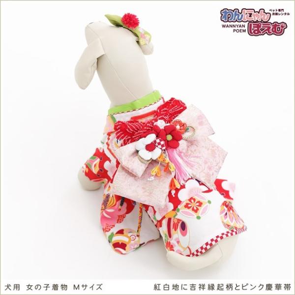 犬の着物レンタル 中型犬 女の子 kmr-009 ペット衣装 振袖 dog 往復