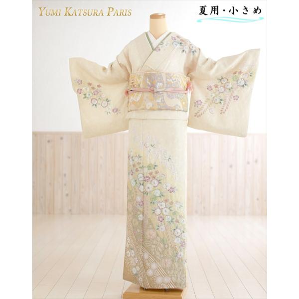 単衣　訪問着　Sサイズ YUMI KATSURA（ユミカツラ） 夏用 単衣 小さめサイズ 訪問着レンタル
