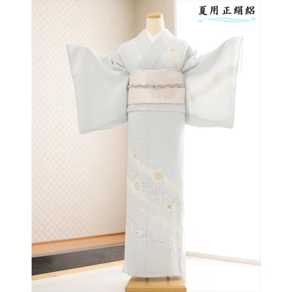 夏　お宮参り用 着物 正絹 夏用 正絹 絽 訪問着レンタル sr5038 着物レンタル フルセット ママ