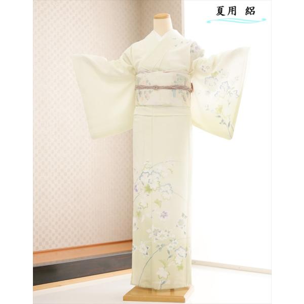 夏用 絽 訪問着レンタル sr5042 着物レンタル フルセット ママ 母親