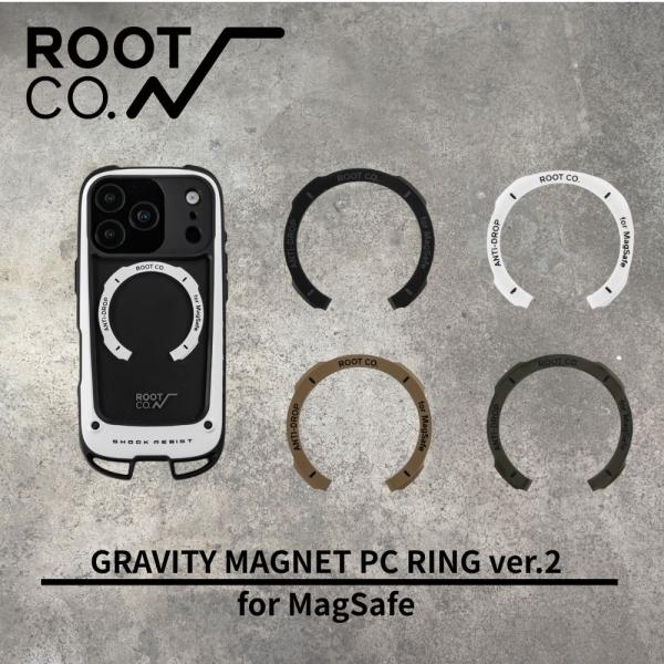 ROOT CO. GRAVITY MAGNET PC RING ver.2 ルートコー マグネットリング MagSafe マグセーフ ワイヤレス充電 磁石 スマホケース 貼り付け