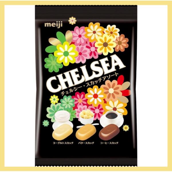 明治 チェルシー スカッチアソート 1袋 大容量 93gヨーグルトスカッチ バタースカッチ コーヒースカッチMeiji スカッチ CHELSEA 飴 キャンディ 詰め合わせ商品説明ヨーグルトスカッチ  バタースカッチ  コーヒースカッチ一度...